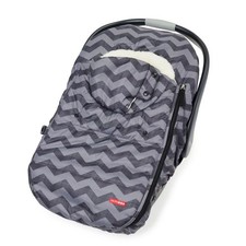 Skip Hop Car Seat Cover Stroller Footmuff Gray Chevron Infant Toddler