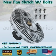 New Fan Clutch W/ Bolts For International DT466E 2601974C1 4300/4400/4700/4900