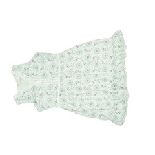 LOFT Outlet Women's Dress Regular Size XS Green Paisley Floral V-Neck