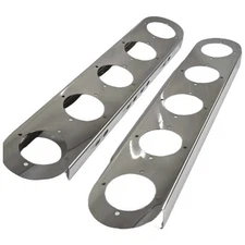 JML PETERBILT 15" Front Watermelon Breather Brackets ONLY - 5 Light Holes (PAIR)