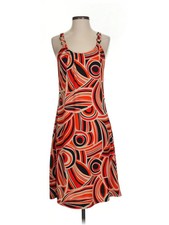 Nine West Women Orange Cocktail Dress S