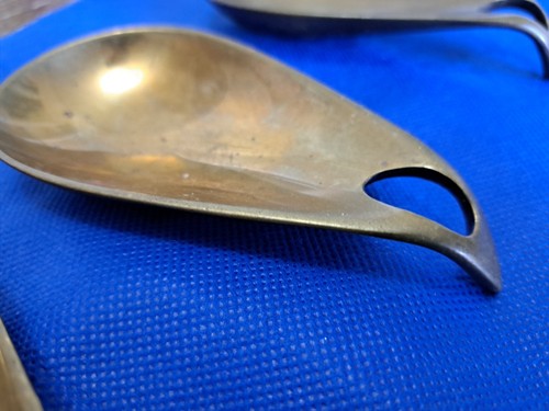 Carl Aubock II Mid Century Modern Brass Ashtray Lot - Foto 7 di 22