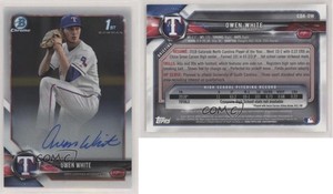 2018 Bowman Draft Chrome Draft Pick Auto Owen White #CDA-OW Auto
