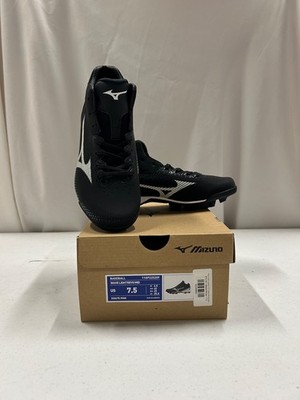 Brand New Mizuno Wave Lightrevo MID Black Baseball Cleats Size 7.5