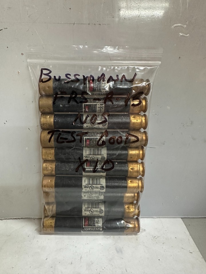 Fusible Bussmann NOS15, NOS-15, NOS-15A - Lot De 1 Pièce, Protection électrique
