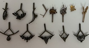 13 pieces Models with Sprues Lost Wax Casting animals pendants charms