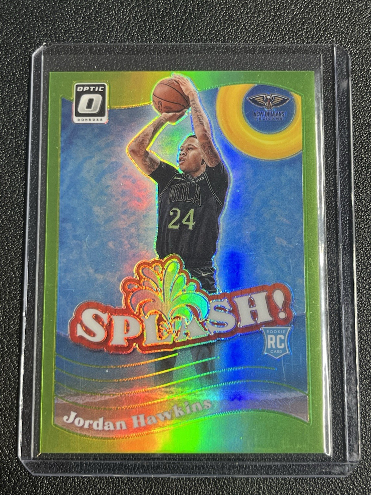 2023-24 Panini Donruss Optic - Splash! Jordan Hawkins #10 Lime Green Prizm /149