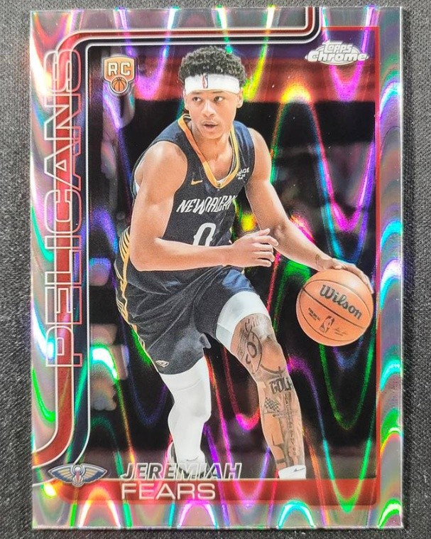 Jeremiah Fears 2025-26 Topps Chrome Raywave Rookie #257