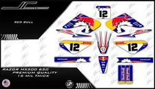 Razor MX500 MX650 graphics kit decals  THICK AND HIGH GLOSS .....