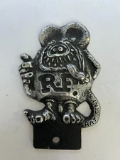 Rat Fink " Big Daddy" ED Roth 4" Metal Plaque Adult collectible