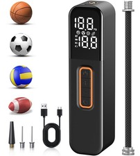 Electric Ball Pump, Sports Air Pump with Digital LCD Display, 2 Needle and St...