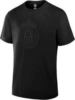Chivas De Guadalajara Officially Licensed Soccer T-Shirt Blackout Cotton Tee