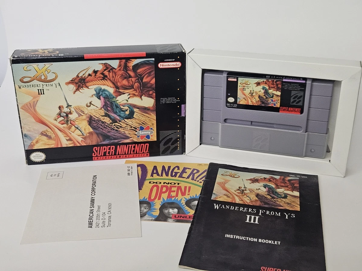 Ys III: Wanderers From Ys Video Games for sale | eBay