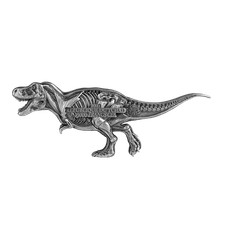 2022 Republic of Chad 3 oz .9999 Silver Tyrannosaurus Dissected Antiqued Coin 110.87 per troy oz