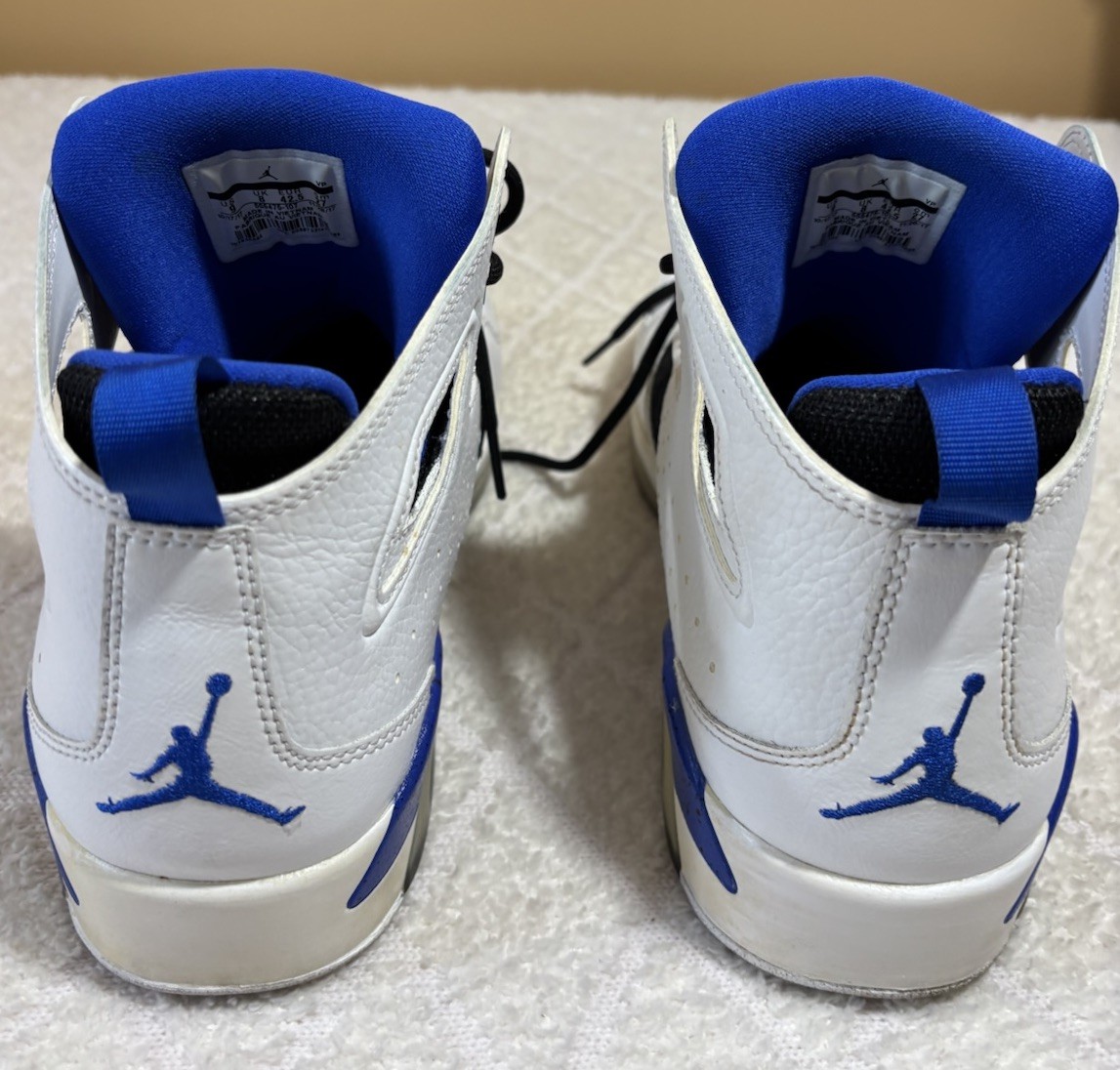 Jordan Flight Club 91 White/Hyper Royal Shoes Size 9 With 
