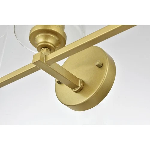 Living District LD7315W23BRA Mayson 3 Light 23 inch Brass Bath Sconce Wall Light - Picture 6 of 6