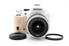 Pentax K-50 16.2 MP Digital SLR White ST 4162 18-55mm Lens From JAPAN 3635