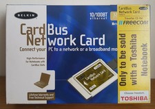 Belkin Cardbus Network Card F5D5010 32 Bit, PC To Network Or Broadband Modem