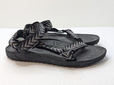 Teva Hurricane 6640 Men s Size 12 Gray Sport Sandals Outdoor Hiking Water Shoes