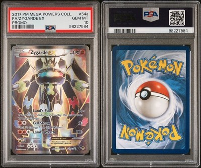 2017 POKEMON MEGA POWERS COLLECTION ZYGARDE EX 54A PSA 10 GEM MINT