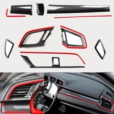 for Honda 10th Gen Civic 2016 2017 2018 2019 2020 ABS Carbon Fiber Car Interior