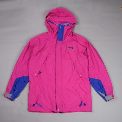 Patagonia - Small - Damen Vintage 90er Regenjacke rosa Wandern wasserdicht