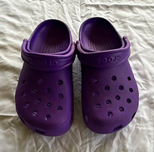 Crocs Women's Purple Comfort Lightweight Slip-On Clog Shoes US Size 7