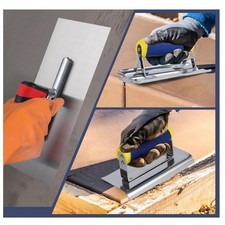 Lot de 3 outils de finition en acier inoxydable pour nivellement et plâtrage du