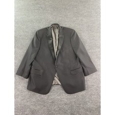 Hart Schaffner Marx Tuxedo Jacket 50 R Black Wool Formal Luxury Designer USA