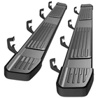 Running Boards - 6" - Black - 2019-2025 Silverado/Sierra Double Cab