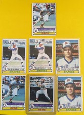 1979 Topps Baseball Card Lot (7) Rose/Morgan/Murphy/Horner W Dupes