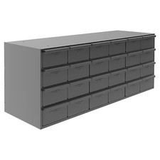 Durham Mfg 007-17-S1157 Drawer Bin Cabinet With 24 Drawers, Steel, 33 3/4 In W