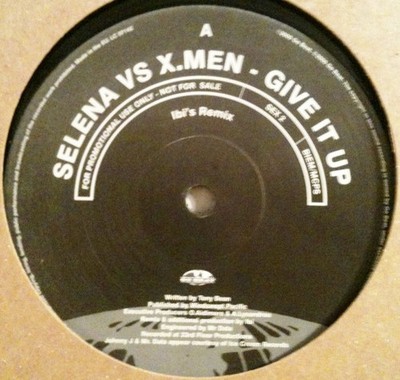 Selena Vs X-Men - Give It Up (Remix) - UK Promo 12'' Vinyl - 2001 - Go Beat