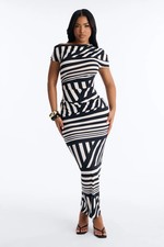 Checked In Maxi Dress-Fashion Nova|43407