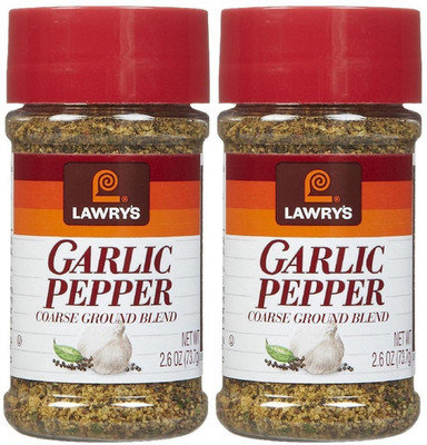 Garlic Pepper Coarse Ground Blend, 2.6 Oz Shakers, 2 Pk