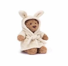 Brand New 28cm Bartholomew Bear Teddy Plush Toy and Bathrobe Set 28 