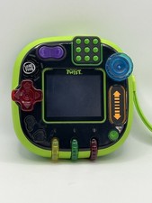 LeapFrog RockIt Twist Handheld Learning Game System Green Tested Works Ages 4-8