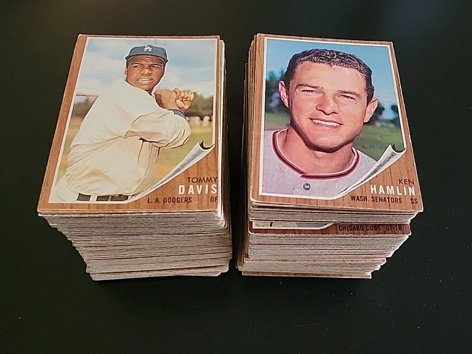 Lote inicial de béisbol Topps 1962 - 288 diferentes - Pon tu configuración y funcionamiento Foto 2 de 4