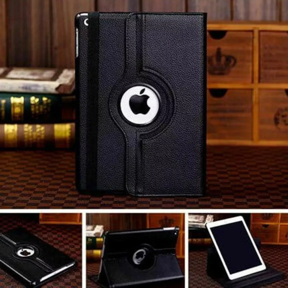 For iPad Pro M4 M5 M2 Air 13" 12.9" Leather Case Flip Stand Cover 360° Rotating - Image 4 of 4