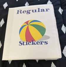 Sticker Binder With Lots Of Stickers Read 