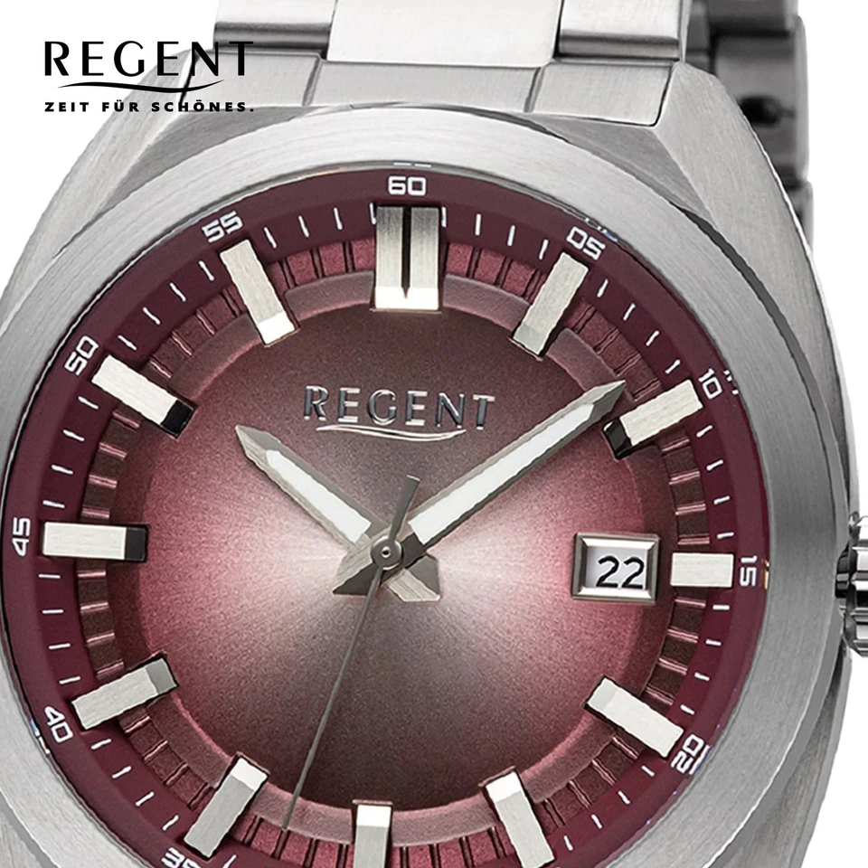 Regent Metallo Uomo Orologio da Polso Quarzo Argento Cinturino IN URBA826 - Immagine 2 di 4