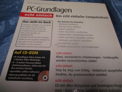 PC - Grundlagen , Das echt einfache Computer - Buch  +  CD - ROM , R 12  ,  Z 1