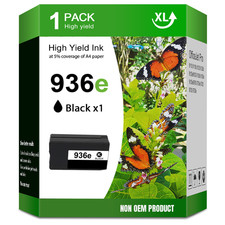 Compatible 936e Black Ink Cartridges for HP OfficeJet Pro 9110b 9135e 9125e 9130