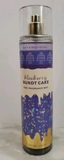 Bath & Body Works BLUEBERRY BUNDT CAKE Fine Fragrance Mist Body Spray 8.Oz New 