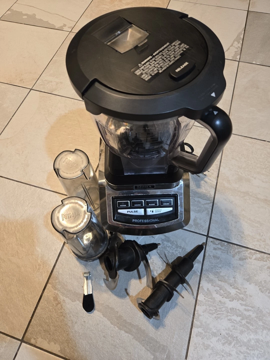 Ninja Professional Blender Model BL780-30 Food Processor 64oz Pitcher w 2 Blades
Opens in a new wind