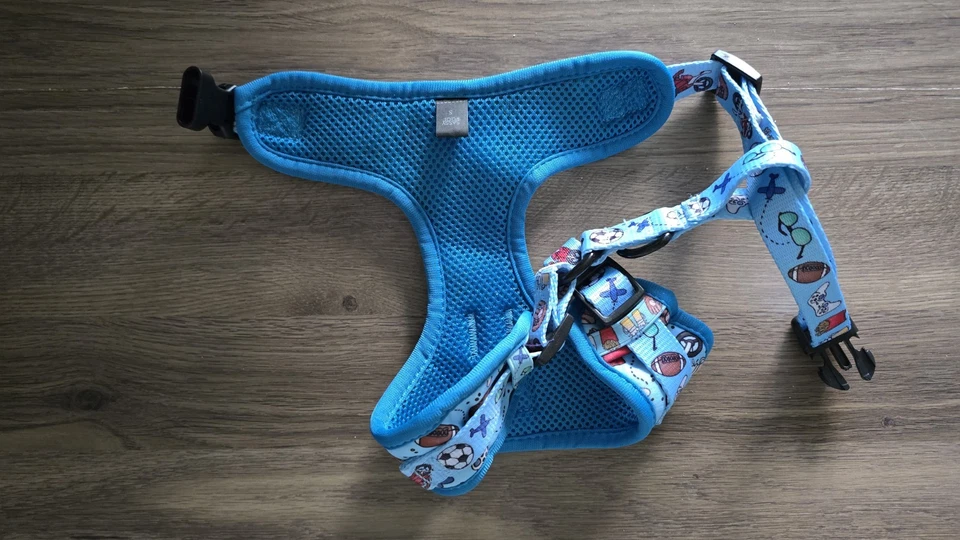 Dog Adjustable Harness. SASSY WOLF. Size Small. Athletic, Ball Theme - Image 3 of 3