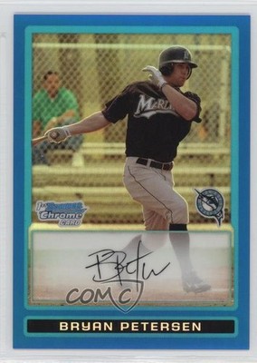 2009 Bowman Chrome Prospects Blue Refractor 94/150 Bryan Petersen #BCP89 7a4