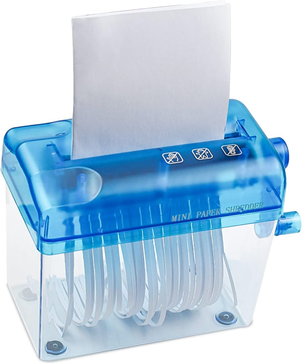 Mini Hand Shredder Portable Paper Shredder Manual Shredder Documents Paper Cutti-image