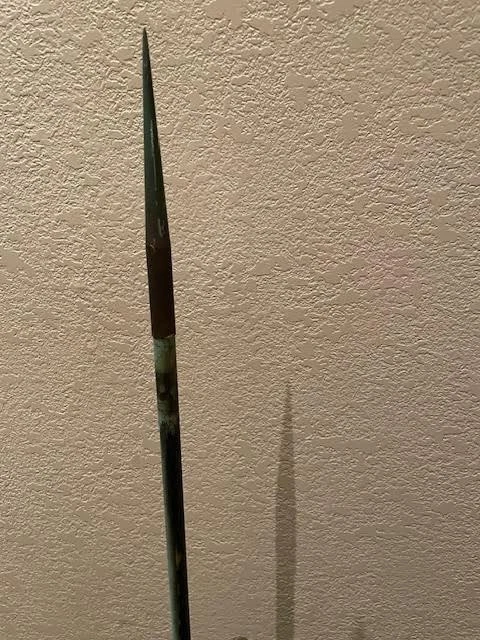 De colección 42" Cobre Pararrayos Hierro Soporte Retorcido Campo Granja Decoración Foto 4 de 4