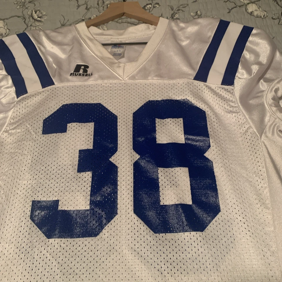 Camiseta de fútbol Russell Athletic Indianapolis Colts blanca de colección #38 grande Foto 2 de 4